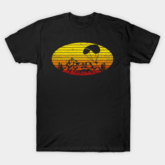 Paragliding retro Paraglider vintage T-Shirt by Foxxy Merch